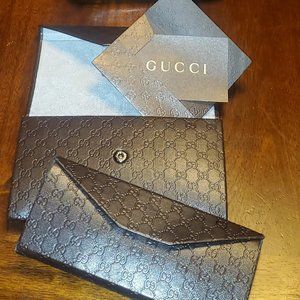 2  GUCCI SUNGLASS/EYEGLASS CASES.